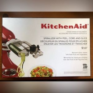KitchenAid 5 Blade Spiralizer with Peel Core and Slice Attachment KSM1APC